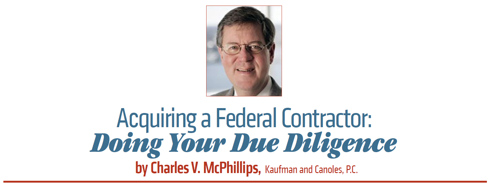 Acquiring a Federal Contractor Doing Your Due Diligence